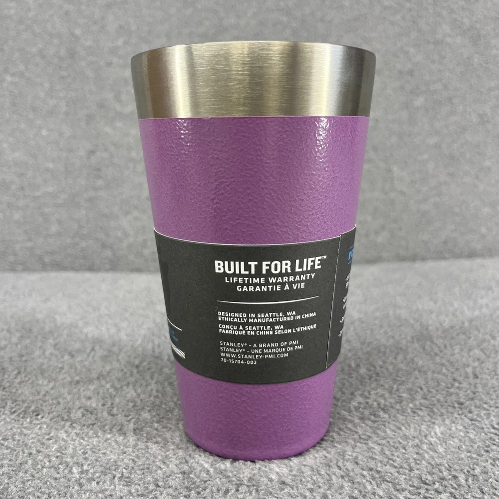 Stanley 40 oz Quencher H2.0 Tumbler Hammertone Lilac & Beer‎ Pint 16 oz Purple